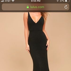 Long black dress